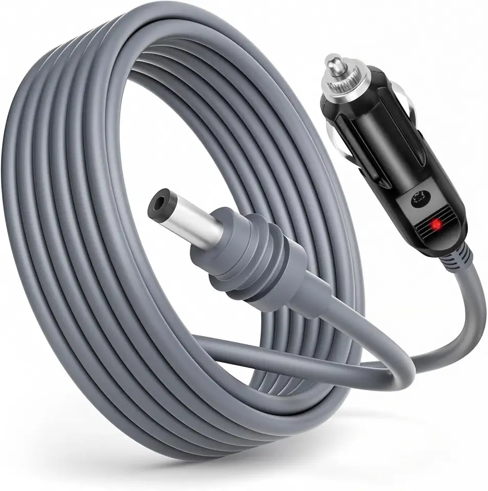 Cabo Carregador S tarlink Mini USB-C Plug DC e Isqueiro Veicular 12V 24V Fonte Powerbank Celular Roteador Internet Satélite Cabo Portátil 2M