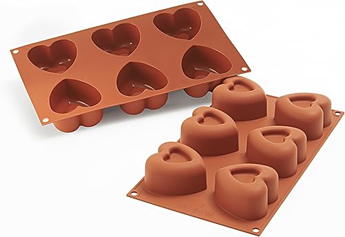 Miniatura 4 de Silikomart Molde de silicona Classic Collection, forma de corazón, grande