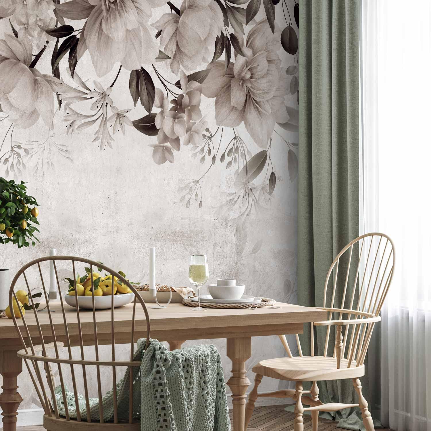 Carta Da Parati Foglie 500x350 Cm - Fotomurale In TNT Con Edera E Natura, Design Moderno Per Pareti - Foto 7