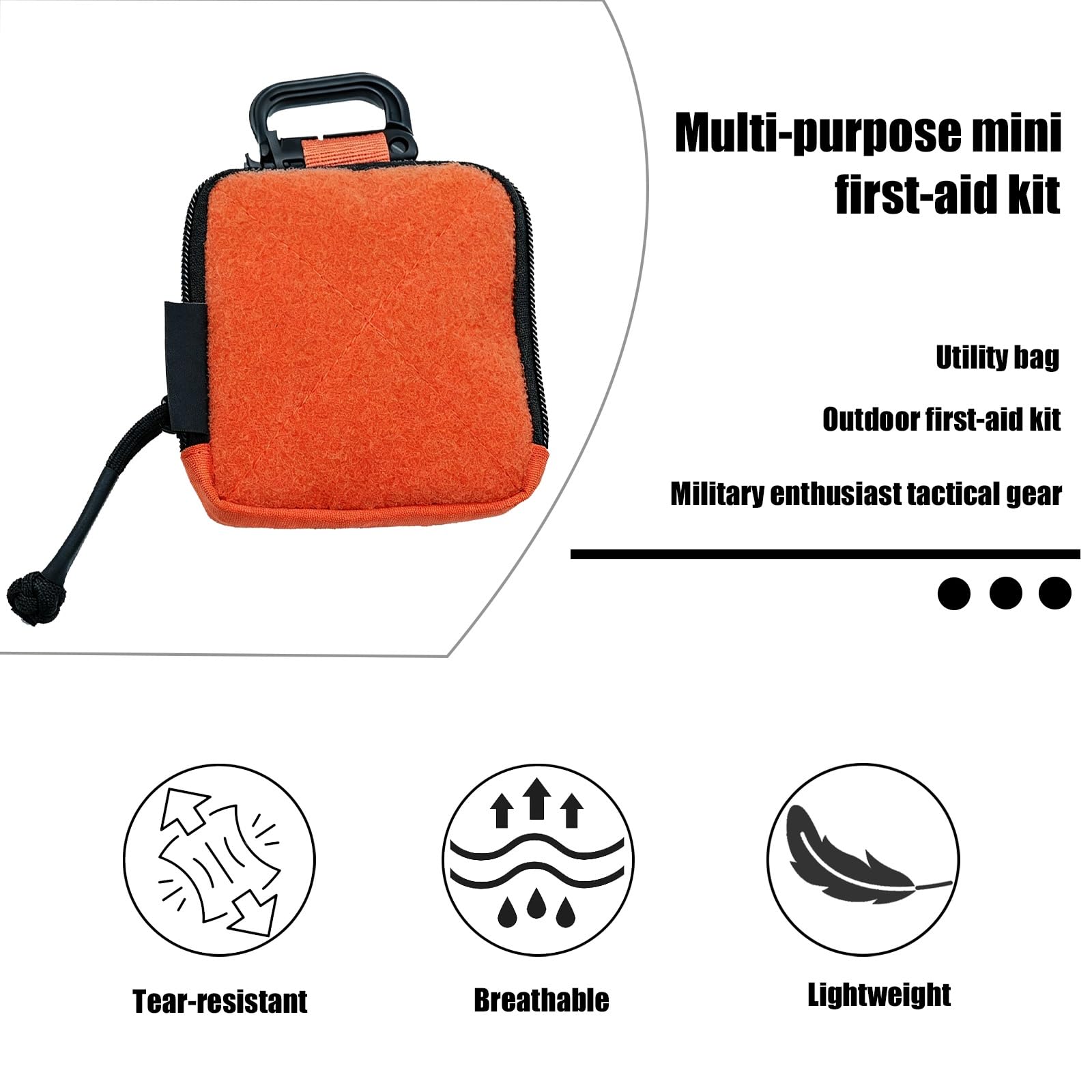 Mini Trousse de Premiers Secours Tactique, Pochette IFAK Pliable