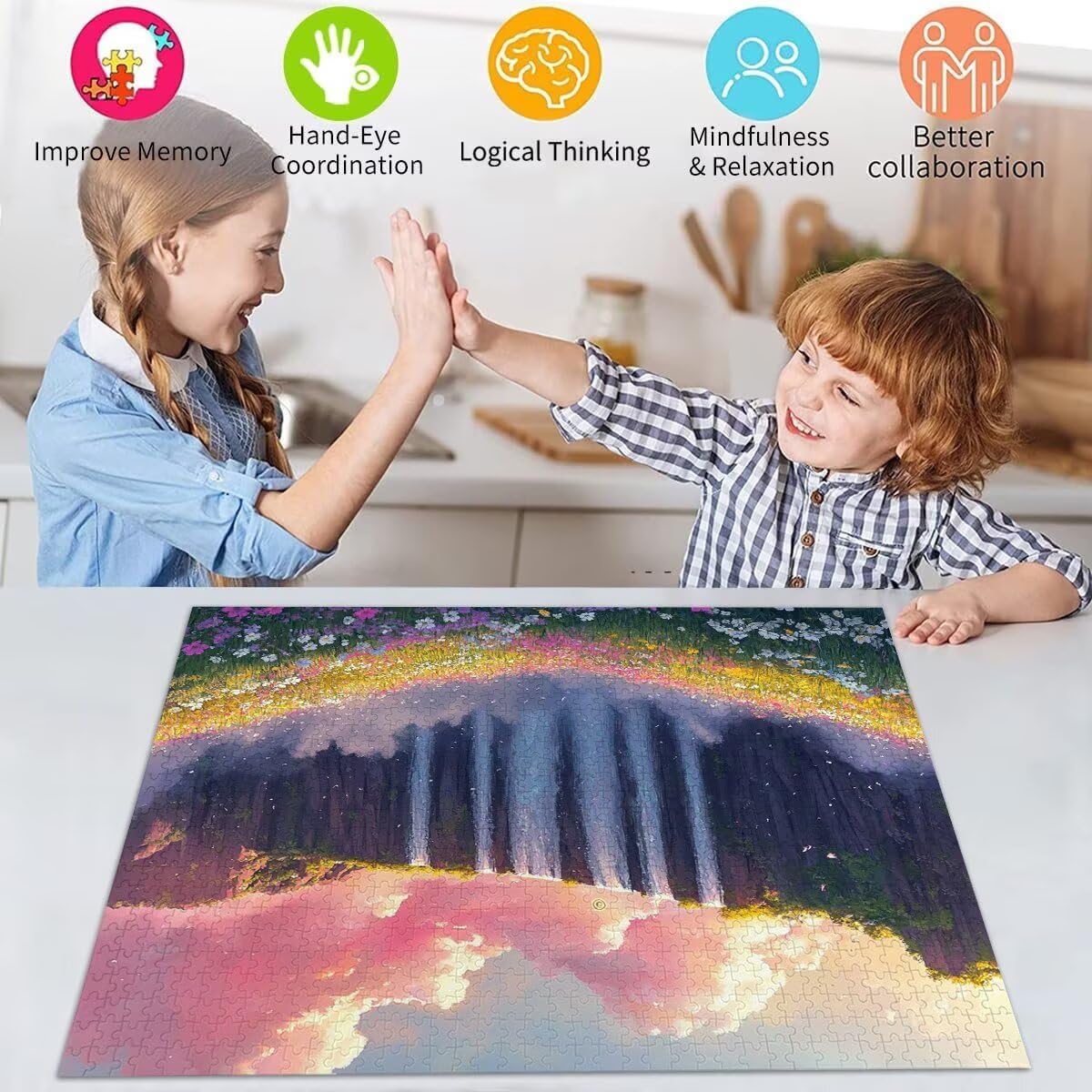 Puzzle Erwachsene 2000 Teile Fallen Blume Educa Jigsaw für Kinder ab 8 Jahren Mädchen Jungen, Erwachsene Impossible Klassische Puzzles Schwer, Anspruchsvoll Spielspaß, Als Geschenke 70x99cm t-852