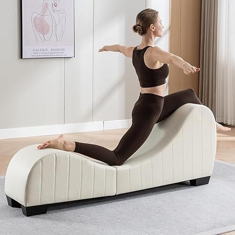 Deluxe Faux Leather Yoga Chaise Lounge - Ultimate Comfort & Stylish Design