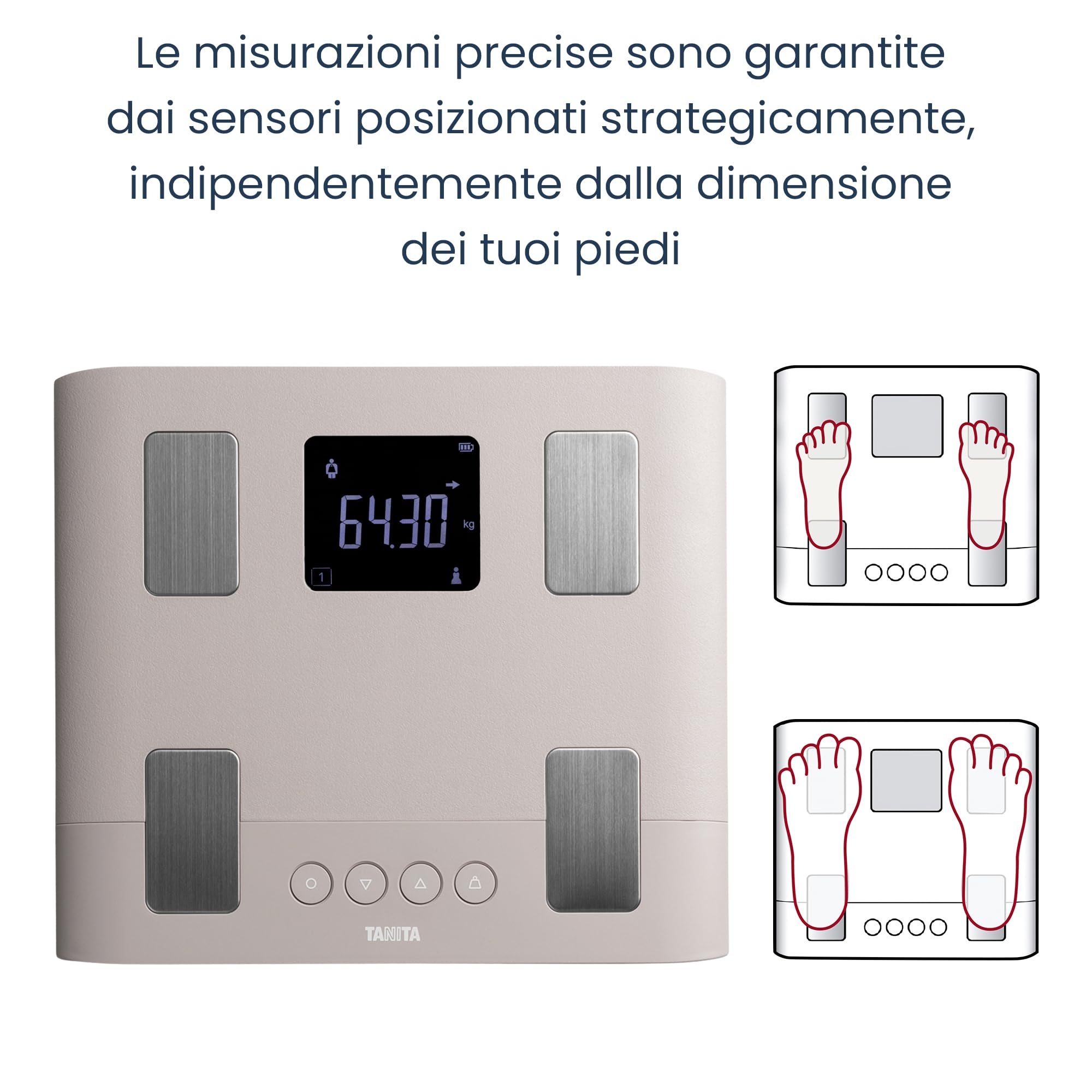 TANITA BC-333LE - Bilancia di analisi del corpo intelligente per tutta la famiglia, favorisce un'immagine positiva del corpo