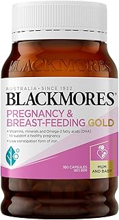 Blackmores Pregnancy & Breast-Feeding Gold | Supports a Healthy Pregnancy | 180 Capsules