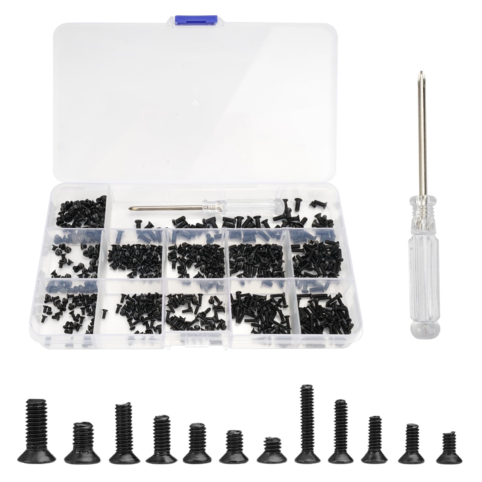 Kit Vis Ordinateur Portable Kit De 500 Vis Pour Ordinateur Portable | M2 M2.5 M3 | Mini Tournevis Inclus | Réparation PC Kit Vis Réparation Pc