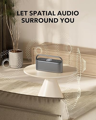 Miniatura 2 de Parlante Bluetooth portátil Soundcore Motion X600 con audio espacial, sonido de 50W, impermeable IPX7, Pro EQ, entrada AUX, para uso en casa,
