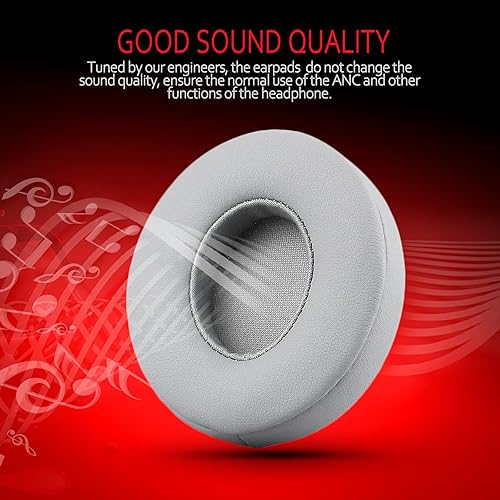 Vista 31 de Krone Kalpasmos Almohadilla de repuesto de gel refrescante para auriculares Beats Solo 2 y 3 inalámbricos/con cable, almohadilla de oído instantánea