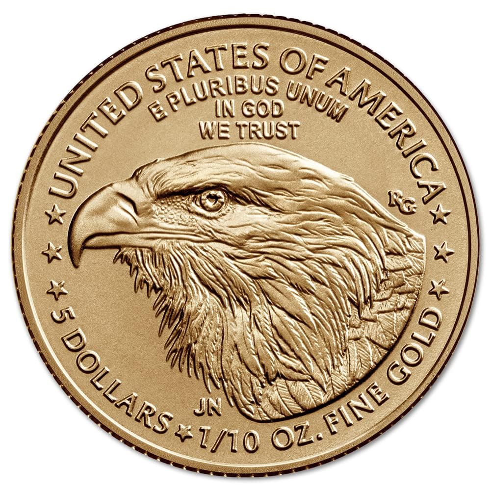 1986 - Present (Random Year) 1/10 oz American Eagle Gold Bullion Coin (Type 1 or Type 2) Brilliant Uncirculated with Original United States Mint Box $1 Seller BU