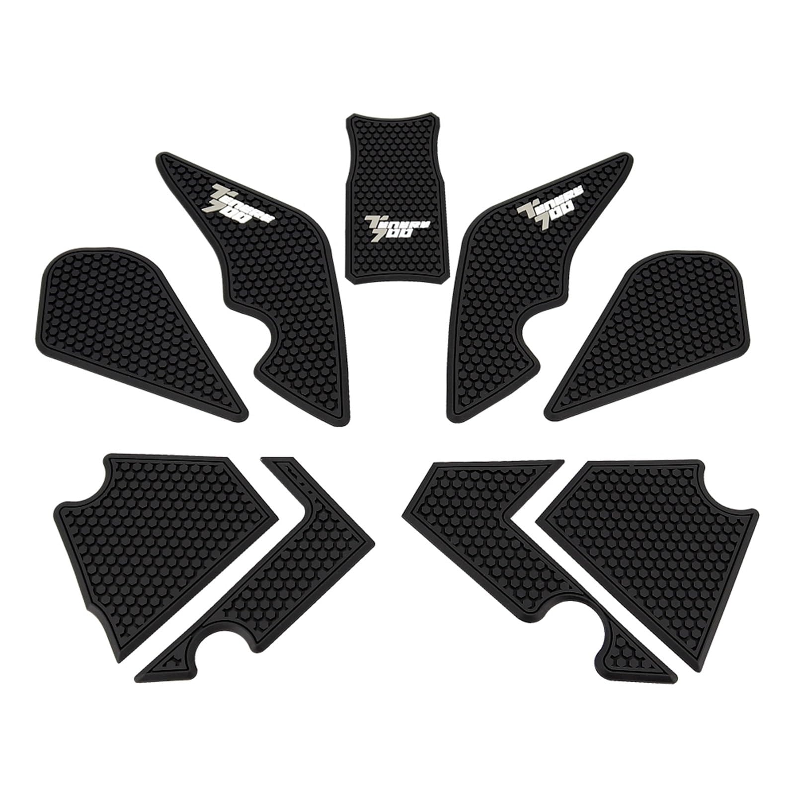for Tenere 700 T700 XTZ 690 Motorcycle Accessories Side Fuel Tank Stickers Waterproof Pad Rubber Sticker