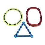 Aerobie 3-Piece Flying Ring Combo Pack with Pro Ring, Orbiter Boomerang, and Pro Blade, Lightweight Kids Toys for Disc Golf & Outdoor Games, Ages 5+