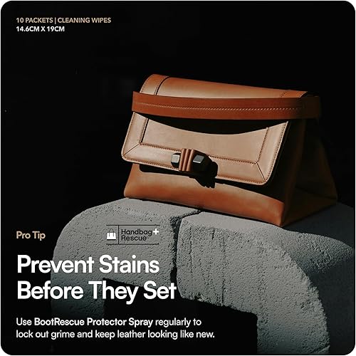 Miniatura 6 de HandBagRescue Toallitas de limpieza totalmente naturales. Elimina la suciedad y las manchas superficiales y condiciones de bolsos de cuero con