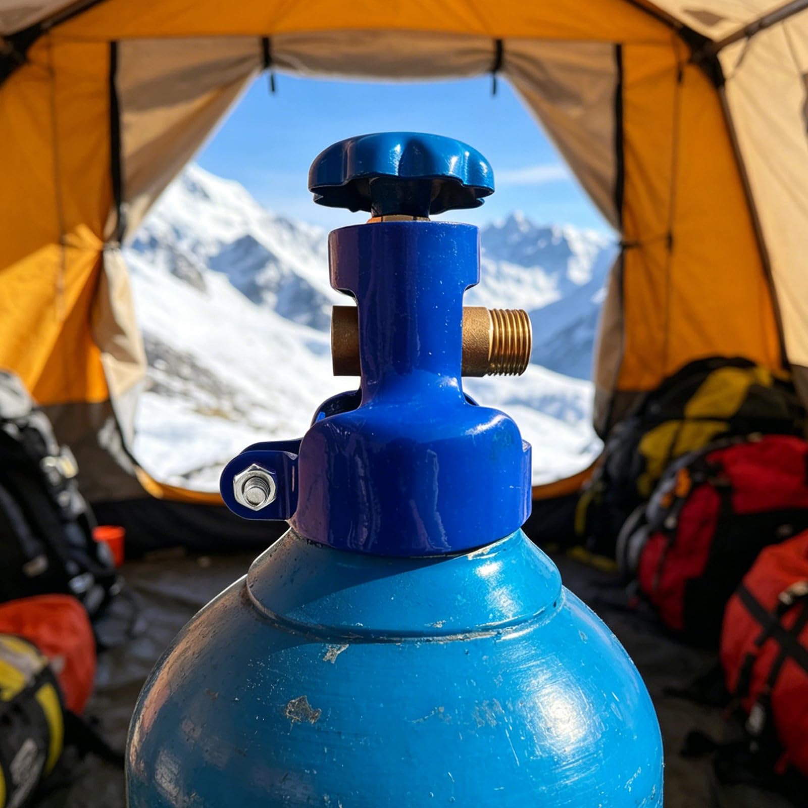 Bouchon de Sécurité Fixe pour Cylindre en Acier, 3 Pièces Bleu