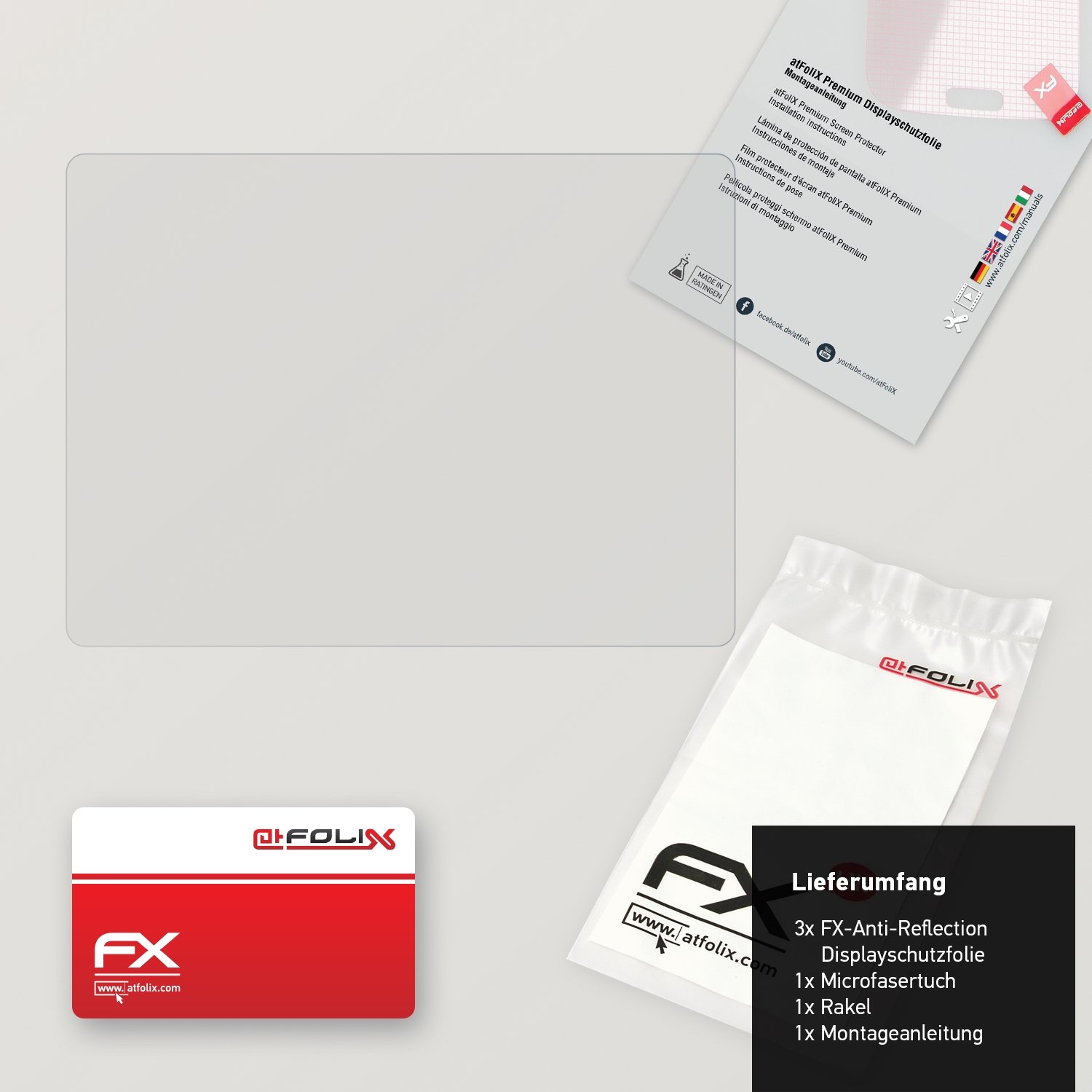 atFoliX Screen Protector compatible with Nikon Coolpix L830 Screen Protection Film, anti-reflective and shock-absorbing FX Protector Film (3X)