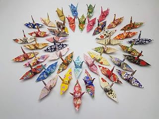 Origamipolly 100 Handmade Origami Paper Cranes - Washi Chiyogami Paper, Mixed Japanese Patterns, 3x3 Inch for Weddings & Decor