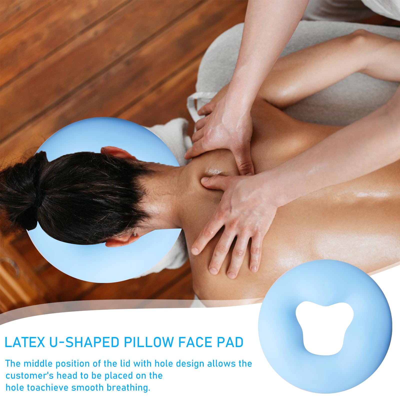 Cojín de silicona para spa, cojín facial de silicona, cojín de gel, cojín facial de gel para mesa de masaje, cojín facial de gel, masajeador de belleza, cuidado de la piel, superposición suave cara