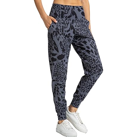Supremely Comfortable Leopard Joggers for Women: Perfect for Fitness and Beyond