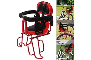 Portable Child Bicycle Seat: Safe and Comfortable Front Mounted Carrier for Kids