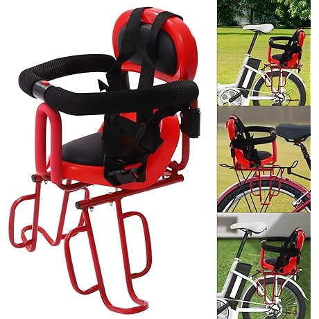 Portable Child Bicycle Seat: Safe and Comfortable Front Mounted Carrier for Kids