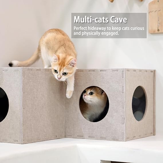 PETKARAY Cat Hammock & Cat Felt Tunnel