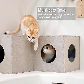 PETKARAY Cat Hammock & Cat Felt Tunnel