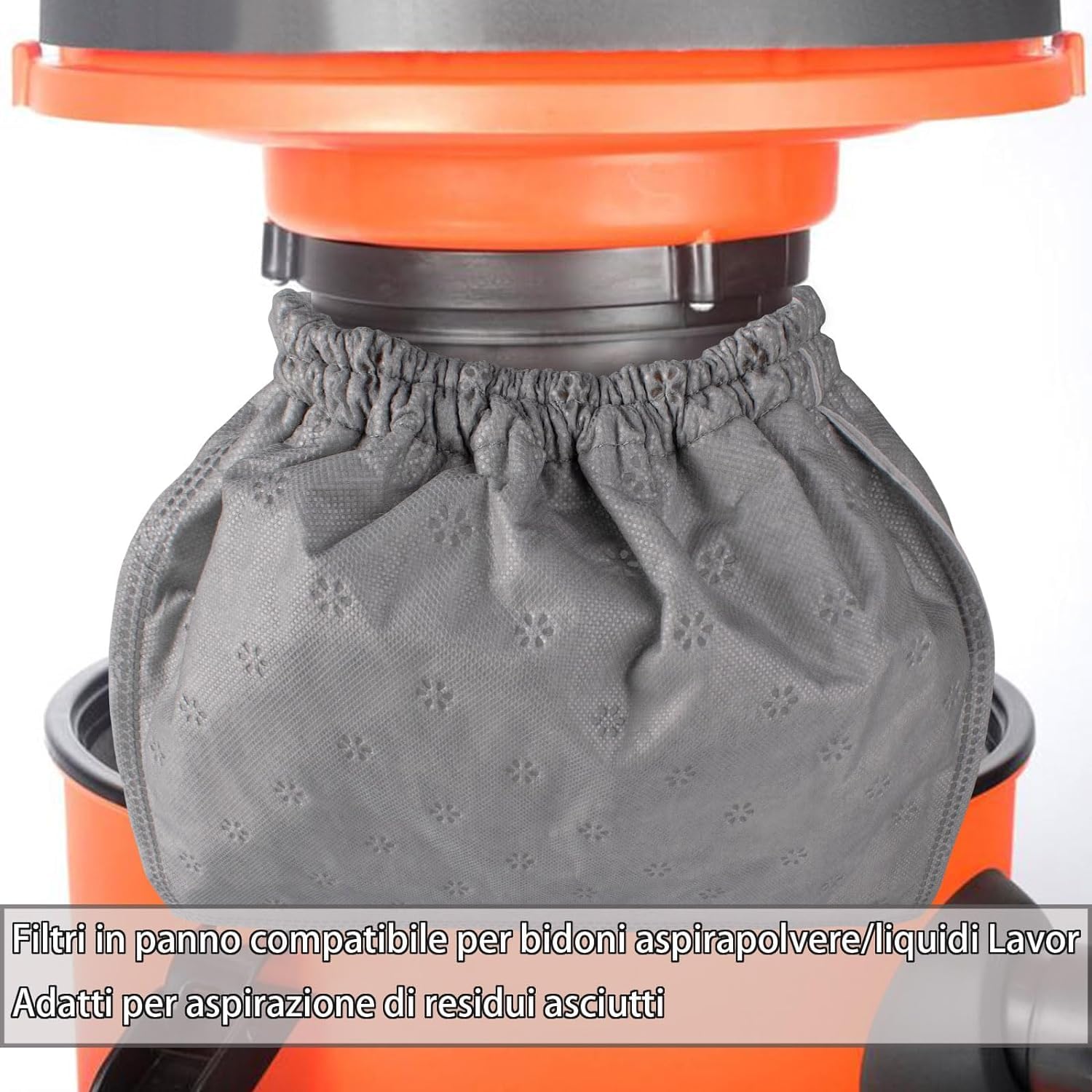 Filtro Di Ricambio In Panno Per Bidone Vigor VBA 20 VBA 30 E Simili Figura 21 6 - Foto 3