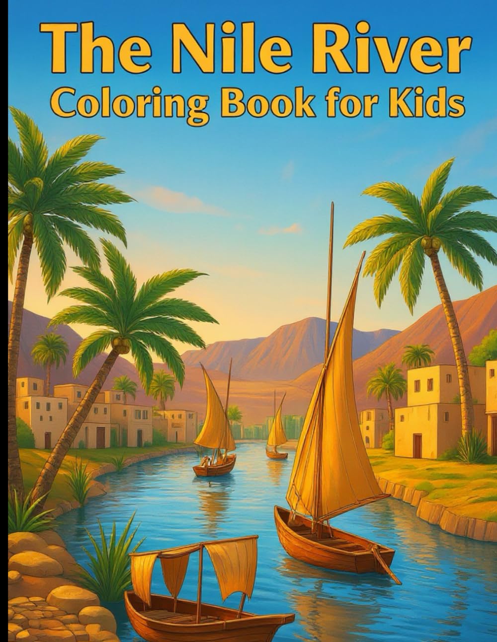 Nile River Trip Coloring Guide for Kids: Explore Egypt’s famous river with cute animals, boats, and nature scenes — easy and joyful coloring fun for ... 3–8 (Delightful coloring books for children)