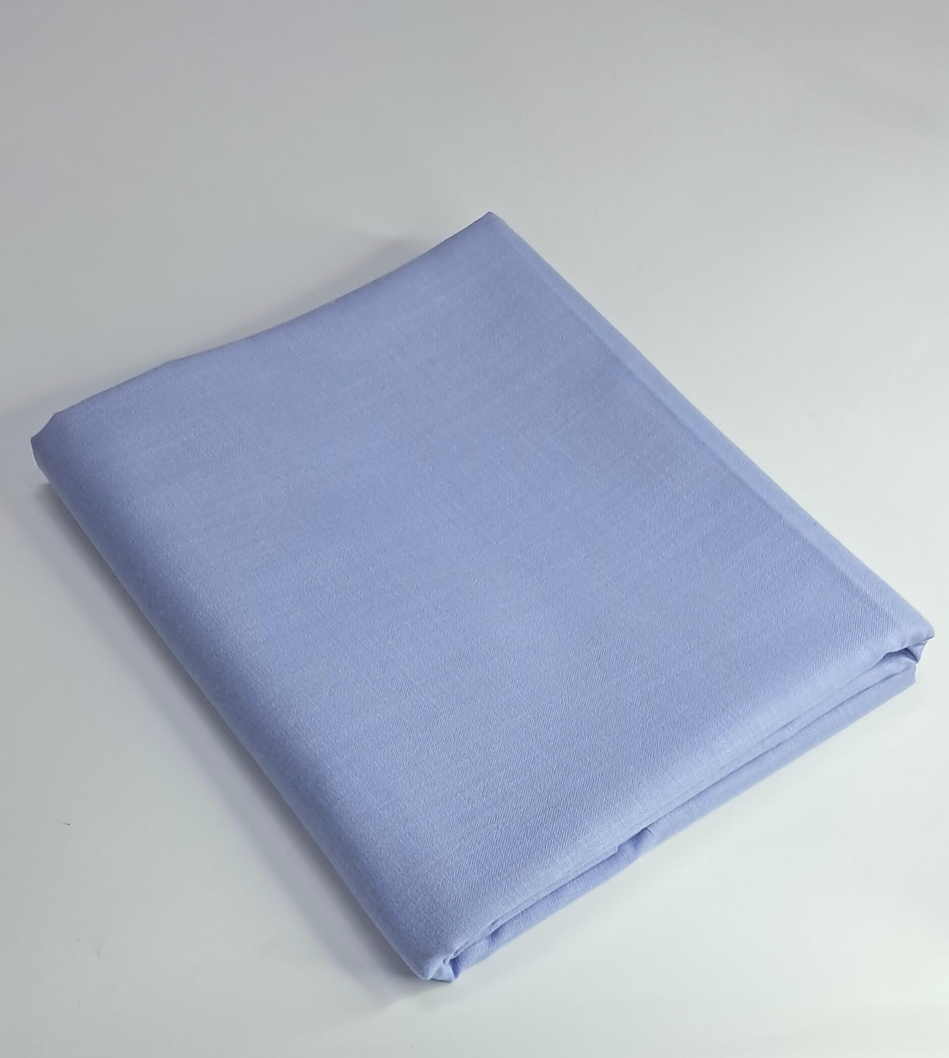 MAMRAJ Men's Premium Unstitched Cotton Blend || 2.5m || Fabric for Shirt ( Formal, Casual Wear.) (Airforce Blue), Solid-image-25