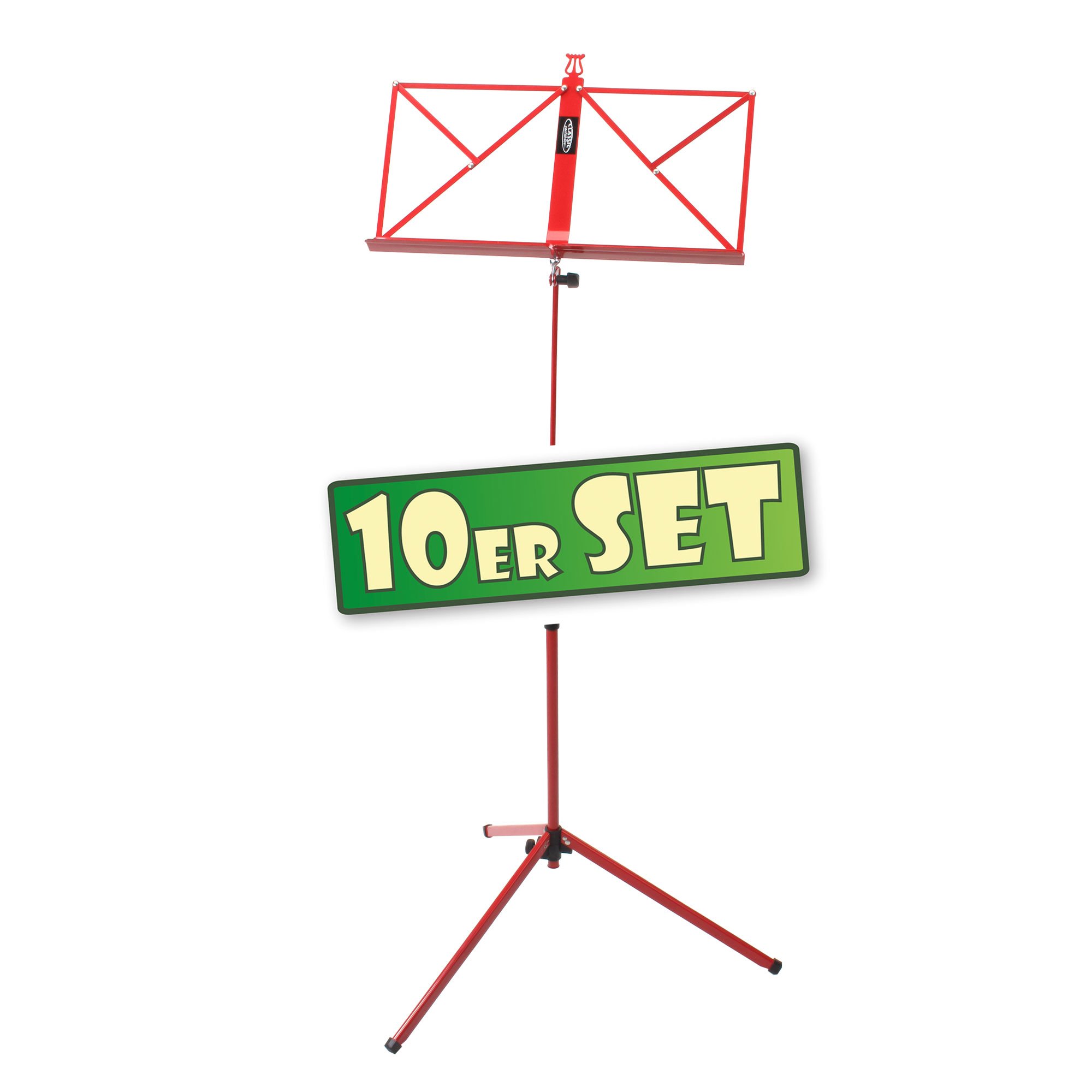 Set 10x Classic Cantabile leggìo semipesante rosso
