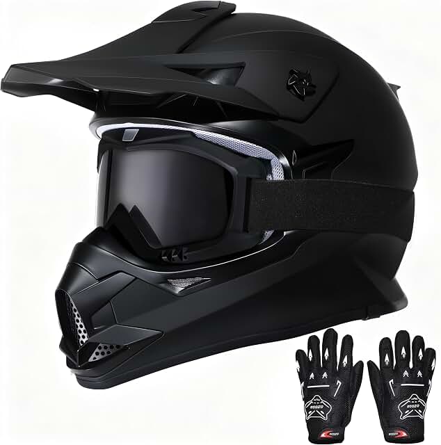 Full Face Dirt Bike Helmet Set for Kids