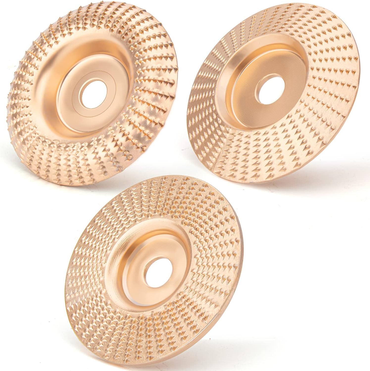 Generic Angle Grinder Wood Carving Disc - Carbon Steel, 4 1/2 inch with 5/8 Arbor