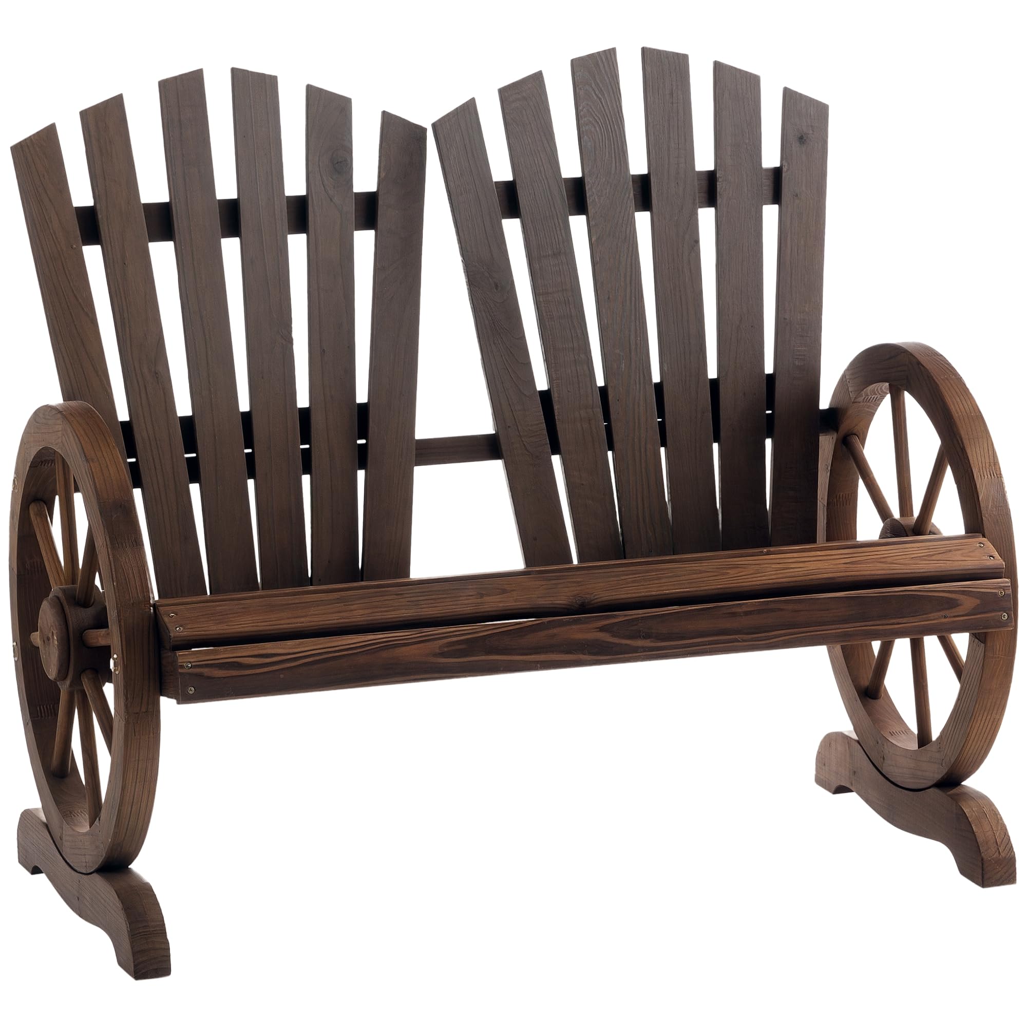 Outsunny Gartenbank Aus Metall – 2-Sitzer Mit Mosaiksteinen & Rustikaler Optik