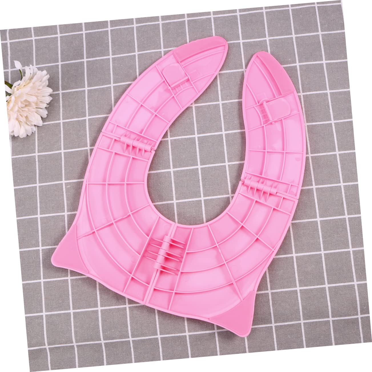 Yardwe 2 Piezas Asiento de Inodoro para Funda Antideslizante Cojín y Duradero Diseño Rosa Búho con Ojos Pequeños para Viaje y Uso Doméstico