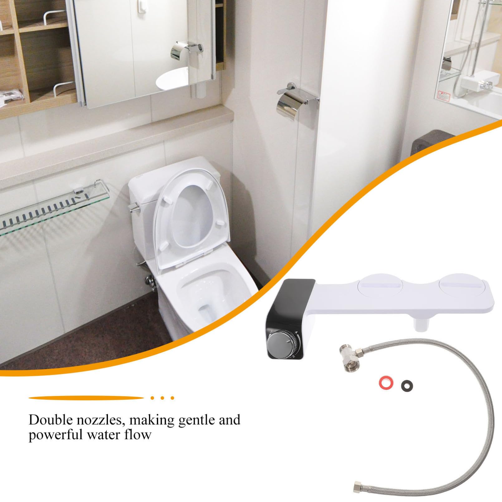 SEWACC Accesorio de Bidet Autolimpiante Rociador de Bidet para Inodoro Accesorio para Higiene Personal Baño