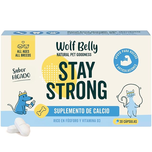 Wolf Belly - Suplemento de Calcio para Perros y Gatos (30 uds.)
