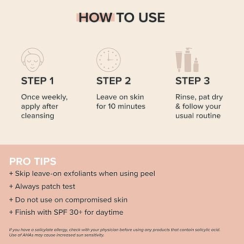 Miniatura 5 de Paula's Choice Skin Perfecting 25% AHA + 2% BHA Exfoliante Peel, sin fragancia y sin parabenos, 1 onza