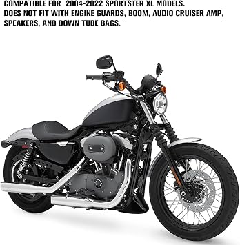 Glossy Black Front Spoiler Chin Fairing Lower Cowl Cover for Harley Sportster Iron XL 883 XL1200, Providing Protection from Wind and Debris