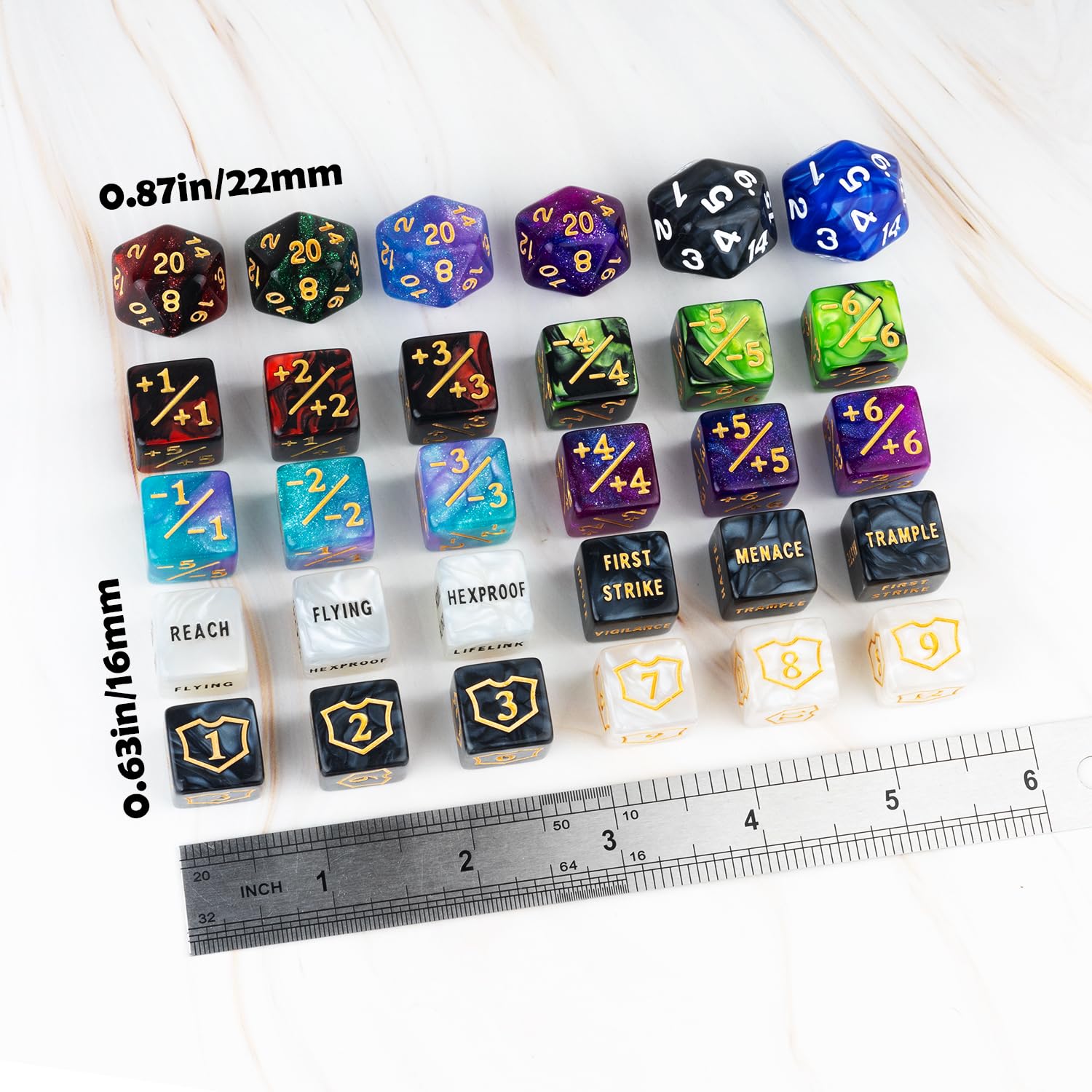 Amazon.co.jp: MTGダイスカウンター キーワードメタルトークン +1/+1