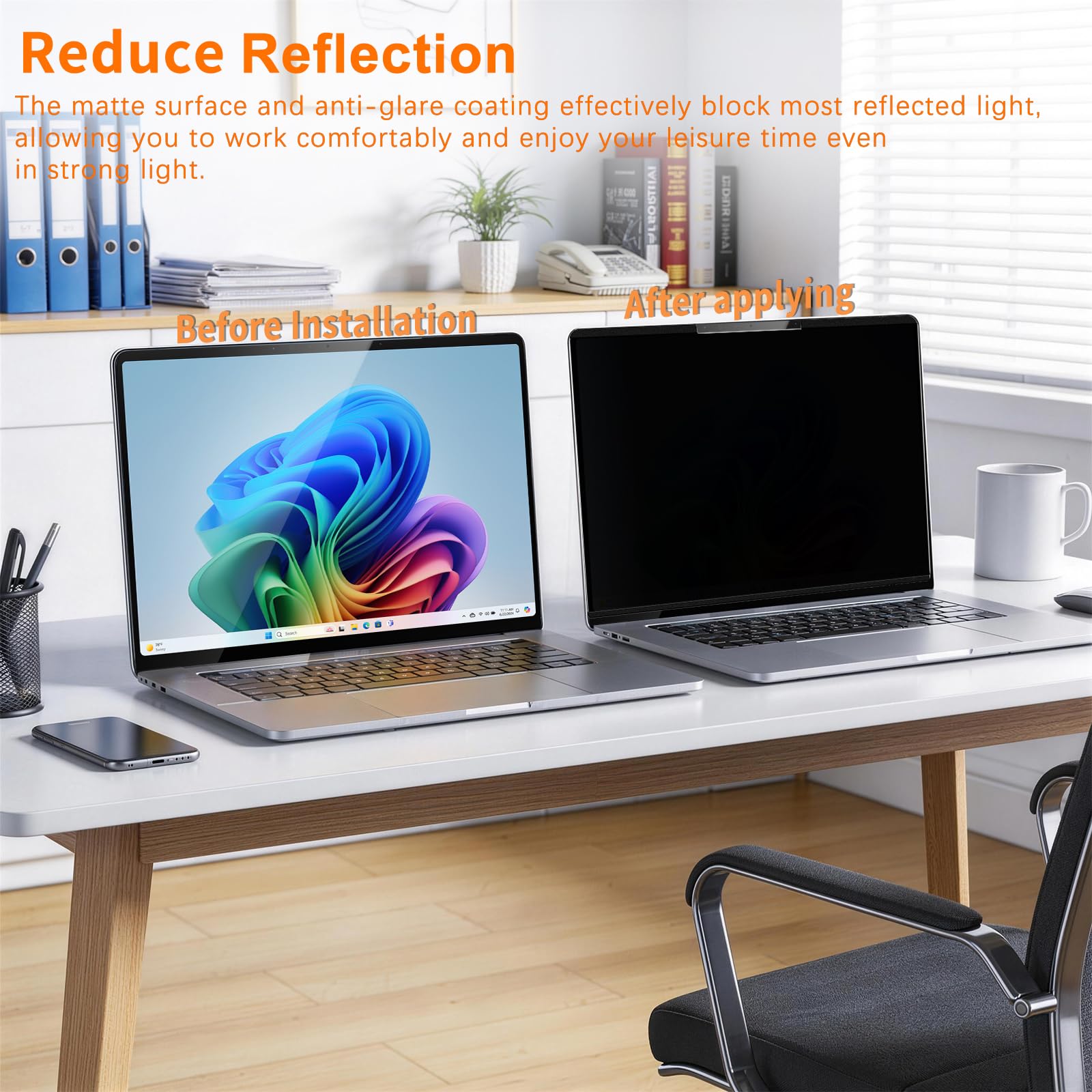 Magnétique Filtre de Confidentialité pour 13.8 Pouces Surface Laptop 7, Anti Espion, Anti-Lumière Bleu, Anti-Reflet Film, Amovible Filtres d'écran pour Surface Laptop 7, 13.8"