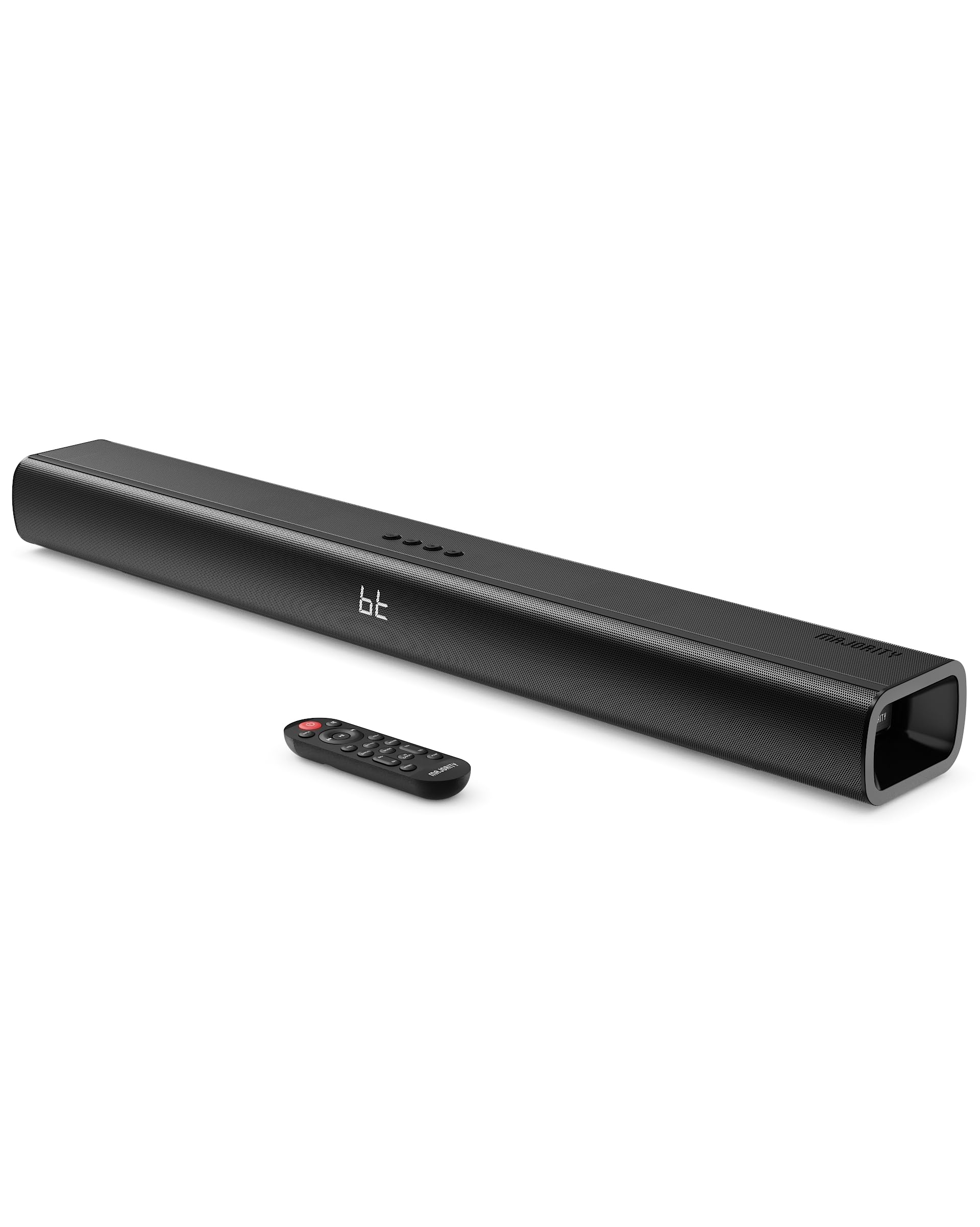 Majority Naga 80 Soundbar Bluetooth per TV | Barra Audio 2.2 Canali 140W con Subwoofer Integrato | HDMI ARC, Ottico, AUX, USB | Soundbar per Smart TV con Suono Surround 3D