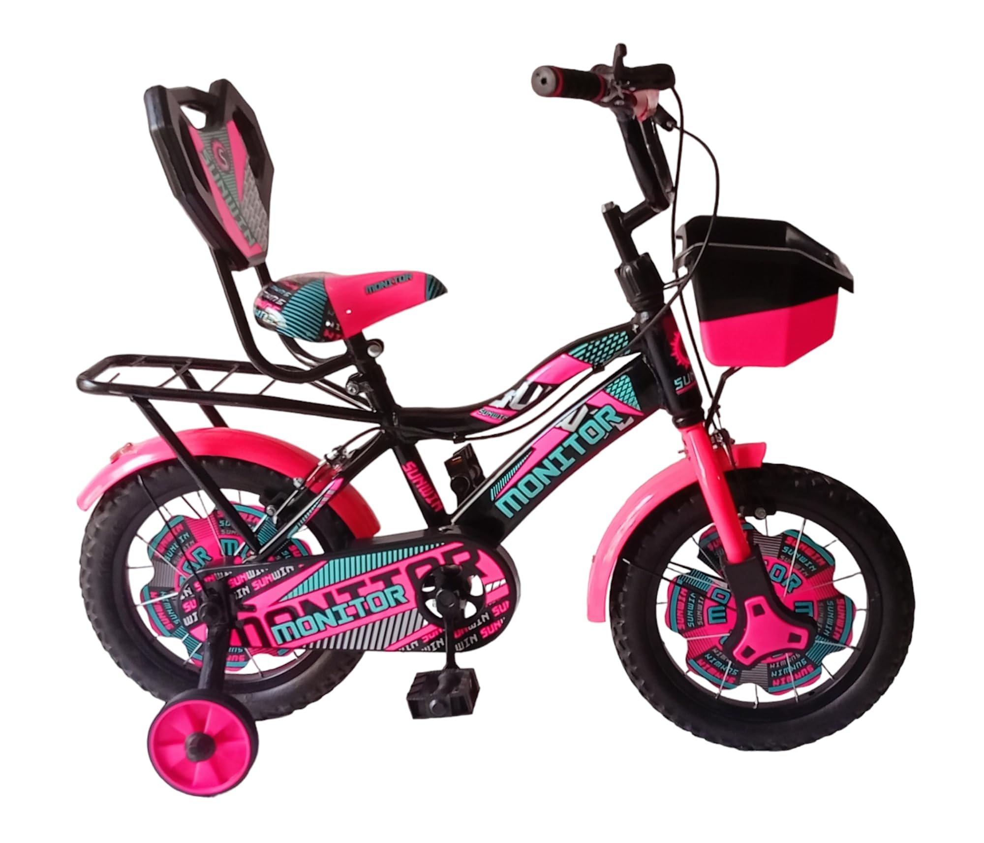 SUNWIN Monitor 14T Kids Cycle Colour Steel Rim 14 INCH Single Speed for 3 to 6 Year for Boys and Girls 14T Bicycle Pink Black (B0CPV33H4P) Amazon Price History, Amazon Price Tracker