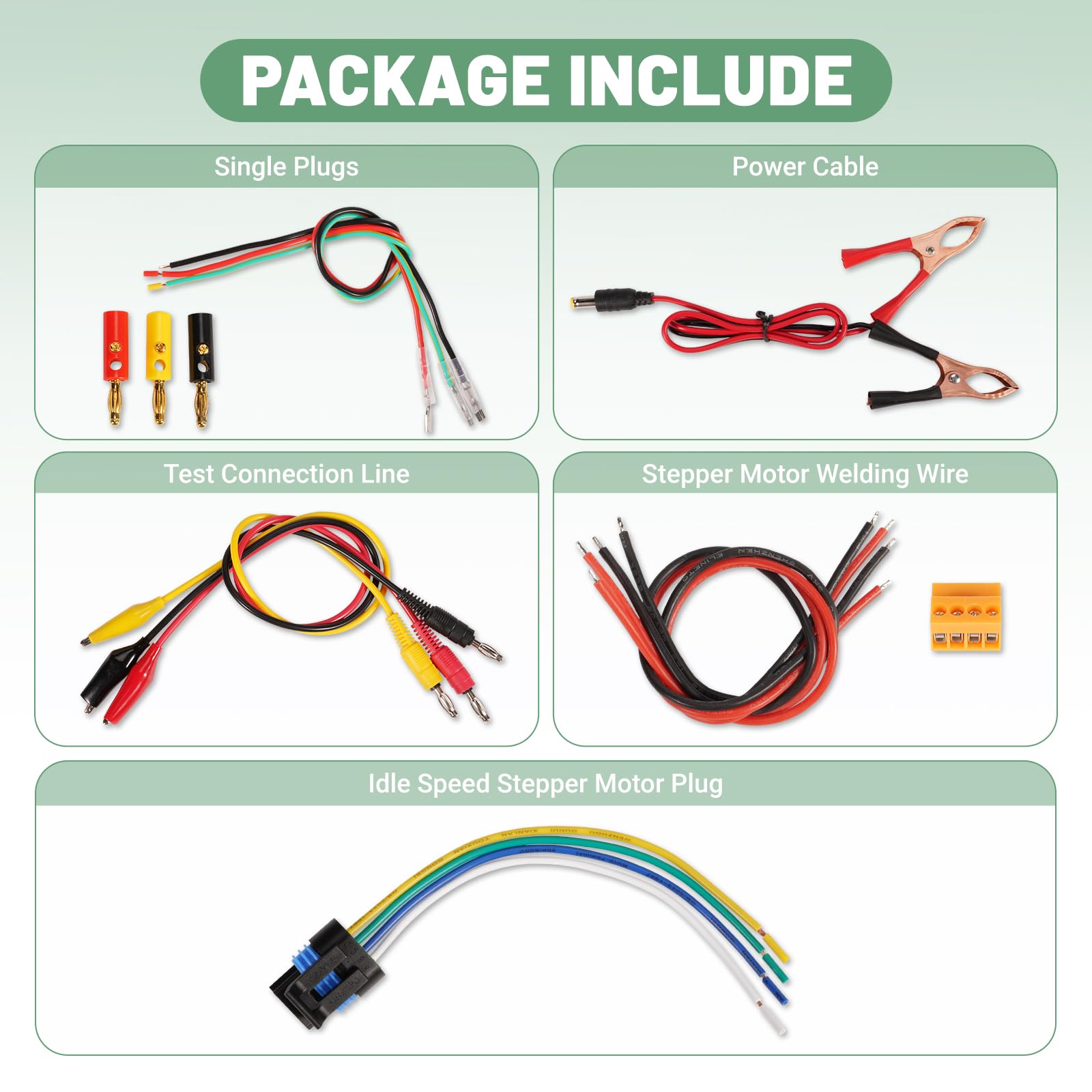 QDB-5A - Probador de bobina de encendido, detector de accionamiento de actuador de automóvil, apto para bobinas de encendido, inyectores de combustible, válvulas solenoides controladas por PWM