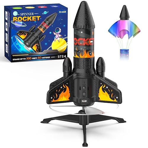 Rocket Launcher for Kids, 200 ft Self Launching Motorized Rocket