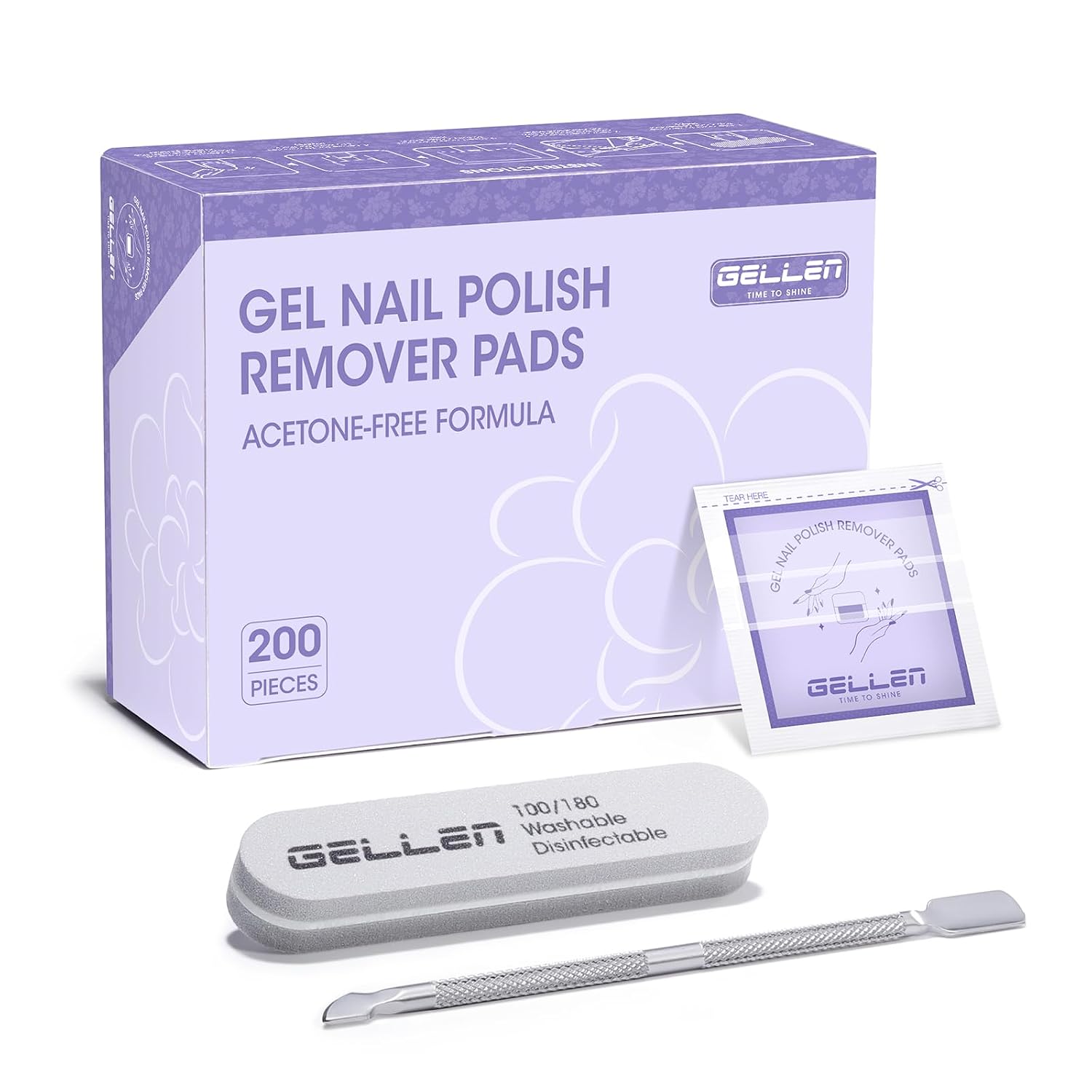 GAOY Lint Free Nail Wipes, 400 Pcs Nail Polish Remover Pads, Non-Woven Cotton Pads Gel Cleaning Wipes, Manicure Supplies for Professional Salon and DIY Art
