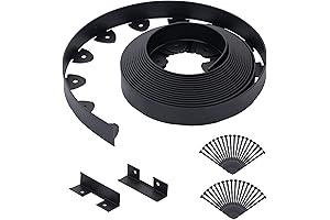 Landscape Edging Kit 33FT 1.5IN Tall, No Dig Garden Edging with 40...