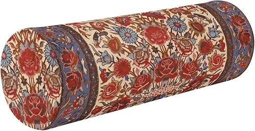 Miniatura 1 de Alfombra persa con textura tribal para exteriores, almohada de cuello redondo, almohada redonda para almohadas cilíndricas lumbares