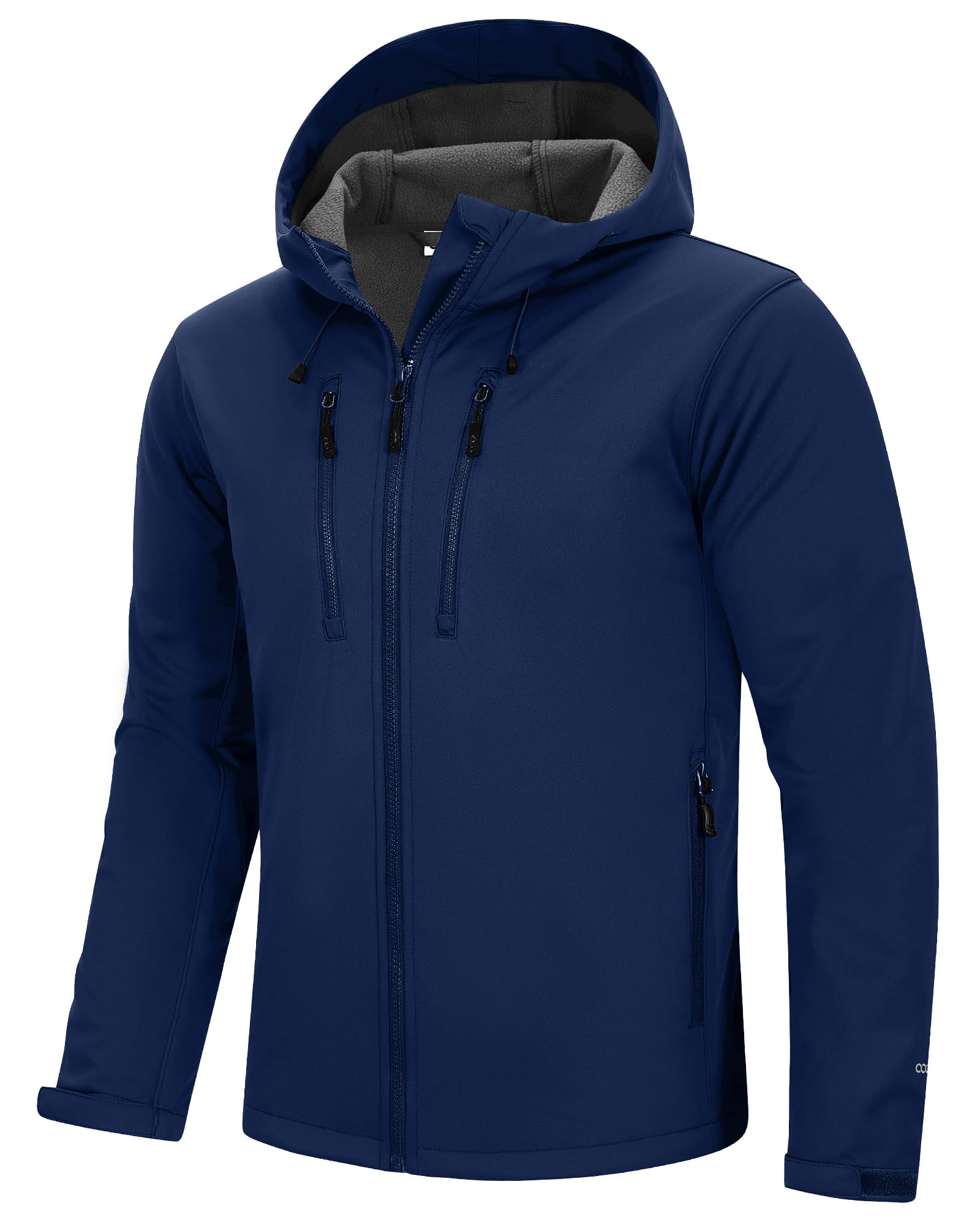 33,000ft Softshelljacke für Herren Wasserdicht Winddicht Laufjacke Leichte Wanderjacke mit Kapuze Outdoor Übergangsjacke Fahrradjacke