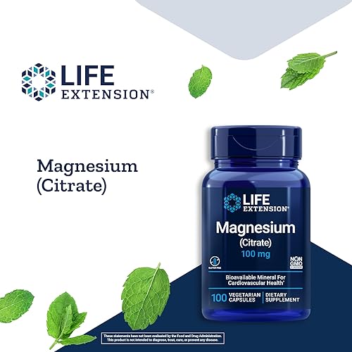 Miniatura 3 de Life Extension Cápsulas de magnesio de 100 mg y 500 mg - Salud del corazón, salud ósea, apoyo inmunológico