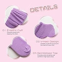 Vista 5 de DOOVID Calcetines largos hasta la rodilla para niños y niñas, calcetines largos de algodón