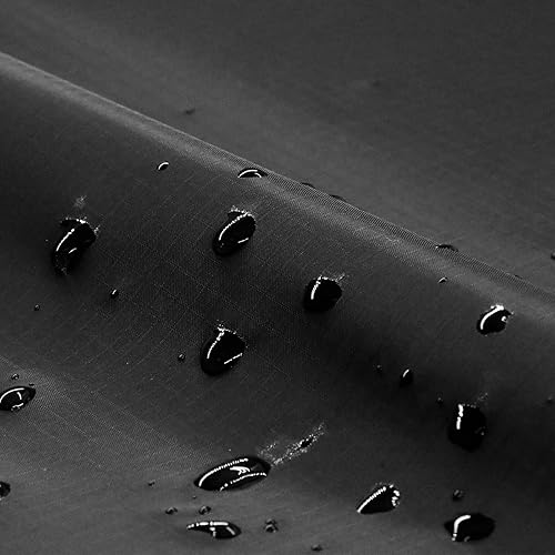 Miniatura 8 de 9KM DWLIFE Tela de nailon Ripstop, color negro de 60 x 196 pulgadas, 40D impermeable, ligera, resistente al viento, tela a granel para cometas,
