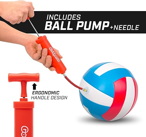 Miniatura 5 de GoSports - Balón de voleibol recreativo suave al tacto tamaño de regulación para juegos en interiores o exteriores incluye bomba de bola elige entre